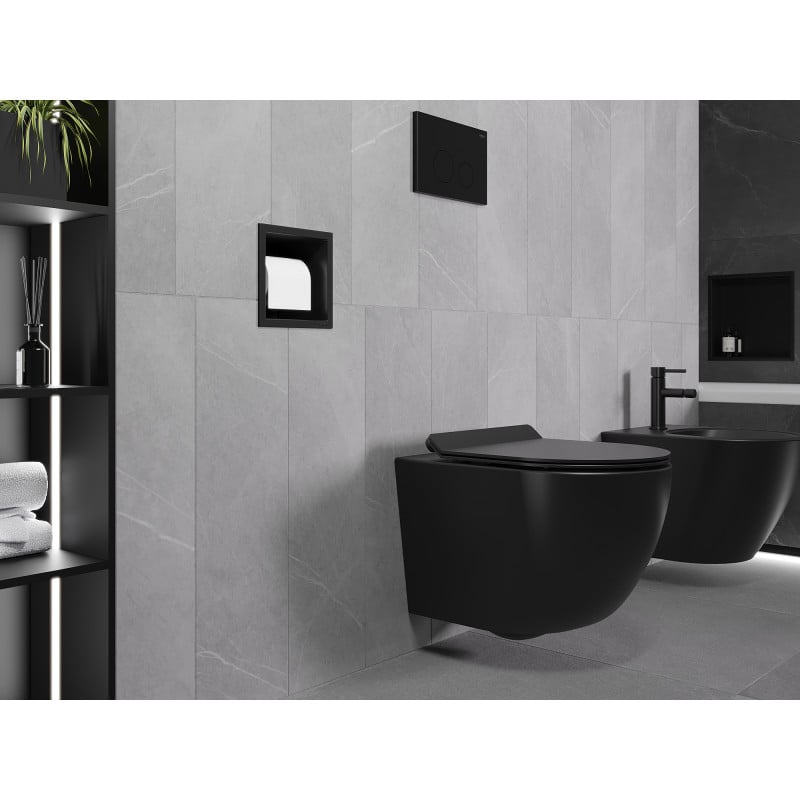 Mexen X-Wall-P support papier toilette, noir - 1973