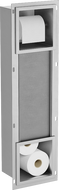 Mexen X-Wall-BP porte-papier toilette avec magasin, inox - 1914