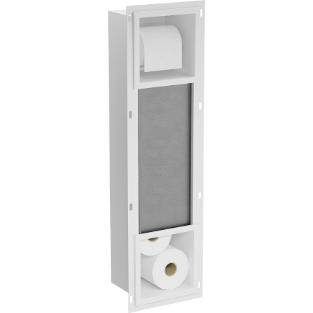 Ustensile pour papier toilette Mexen X-Wall-BP avec magasin, blanc - 1924