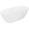 Mexen Luvo Slim baignoire autoportante 170 x 75 cm, blanche, trop-plein blanc - 52801707500-20