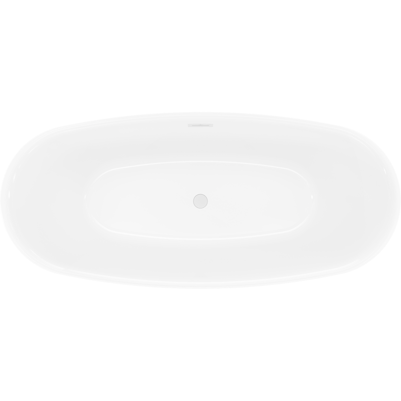 Mexen Luvo Slim baignoire autoportante 170 x 75 cm, blanche, trop-plein blanc - 52801707500-20