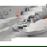 Mexen Luvo Slim baignoire autoportante 170 x 75 cm, blanche, trop-plein or rose - 52801707500-60