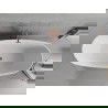 Mexen Luvo Slim baignoire autoportante 170 x 75 cm, blanche, trop-plein or rose - 52801707500-60
