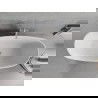Mexen Luvo Slim baignoire autoportante 170 x 75 cm, blanche, trop-plein nickel brossé - 52801707500-97