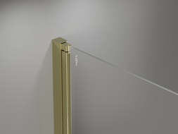 Mexen Mist-F Duo cabine de douche pliante 100 x 100 cm, transparent, dorée - 8A6-100L-100P-50-00