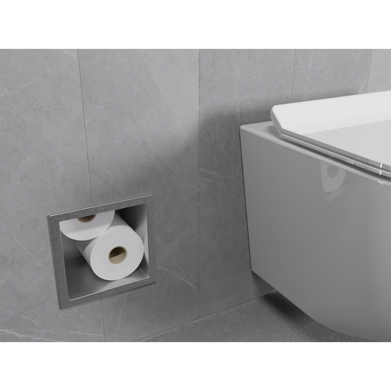 Mexen X-Wall-B porte-revues pour papier toilette, inox - 1915