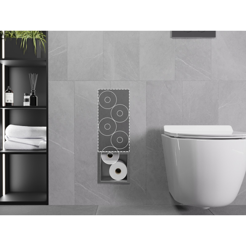 Mexen X-Wall-B distributeur de papier toilette, inox - 1915