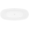 Mexen Luvo Slim baignoire autoportante 170 x 75 cm, blanche/noire, trop-plein blanc - 52801707575-20