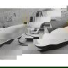 Mexen Luvo Slim baignoire autoportante 170 x 75 cm, blanc/noir, trop-plein doré brossé - 52801707575-55