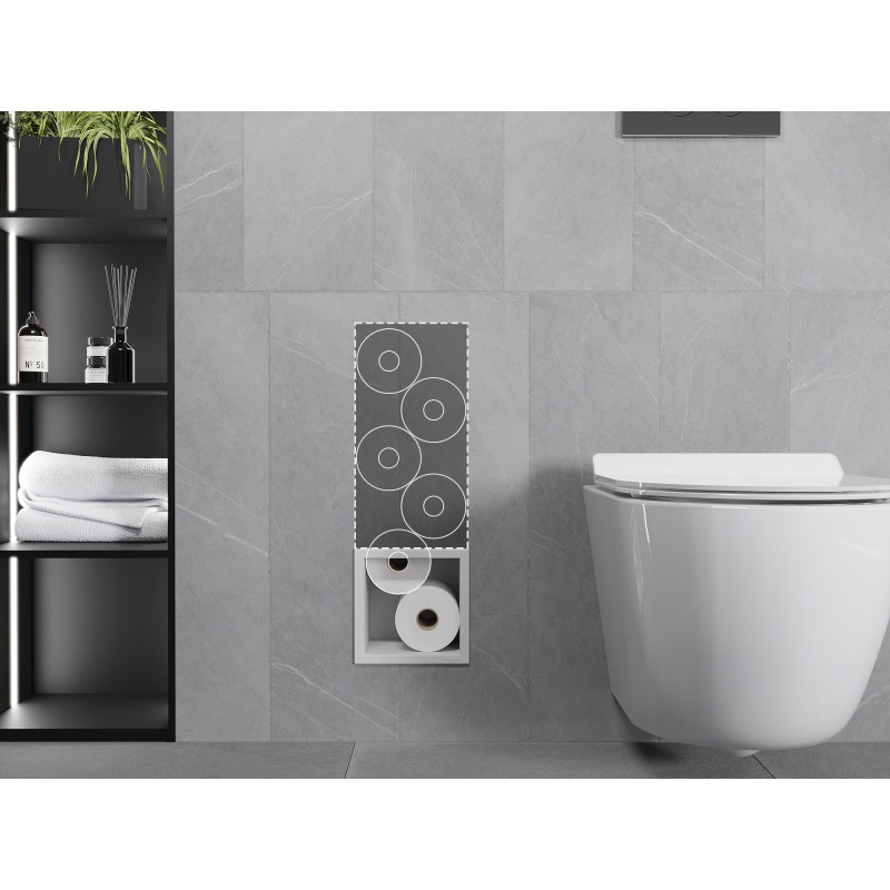 Mexen X-Wall-B porte-revues pour papier toilette, blanc - 1925