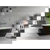 Mexen Luvo Slim baignoire autoportante 170 x 75 cm, blanc/noir, trop-plein or rose - 52801707575-60