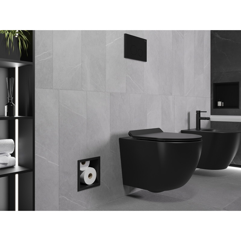 Mexen X-Wall-B porte-papier toilette, noir - 1975
