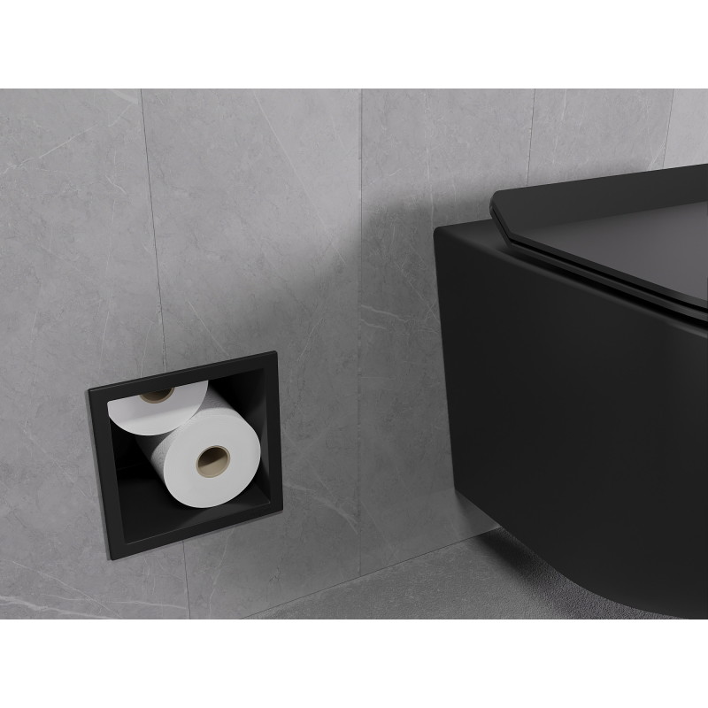 Mexen X-Wall-B porte-papier toilette, noir - 1975