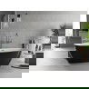 Mexen Luvo Slim baignoire autoportante 170 x 75 cm, blanc/noir, trop-plein métal gun- 52801707575-95
