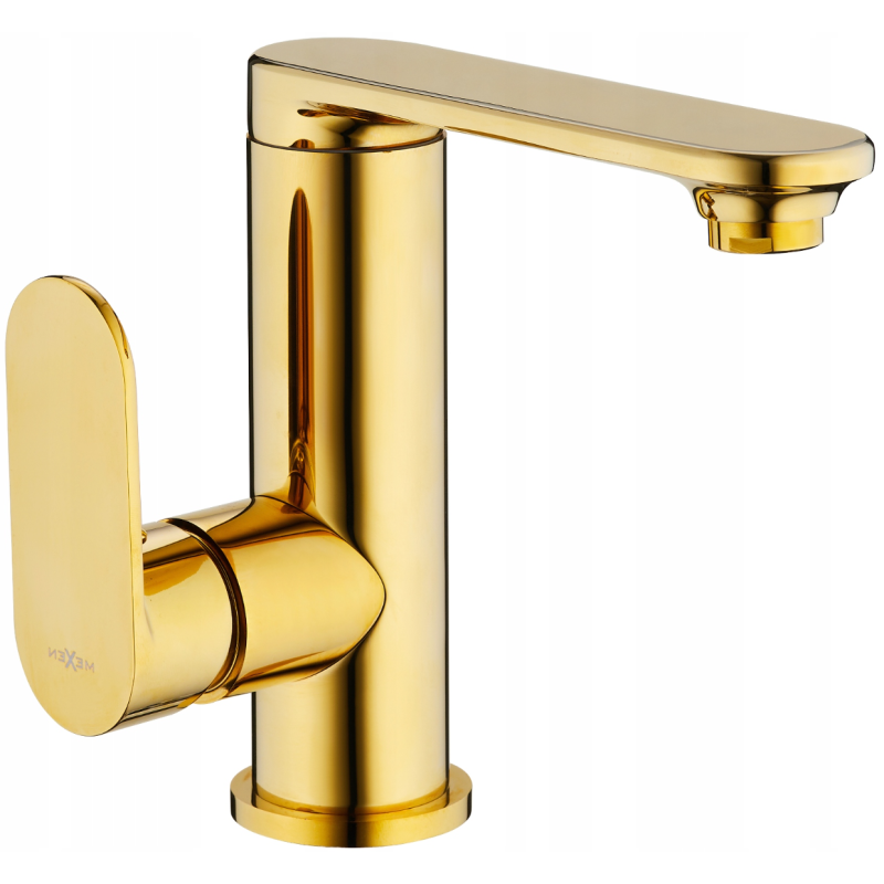 Mexen Milo robinet de lavabo avec poignée latérale, doré - 71305-50