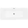 Mexen Velo Slim baignoire autoportante 170 x 75 cm, blanche, trop-plein noir - 52811707500-70