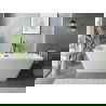 Mexen Velo Slim baignoire autoportante 170 x 75 cm, blanche, trop-plein noir - 52811707500-70