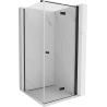 Mexen Mist-F cabine de douche pliante droite 80 x 80 cm, transparent, noire - 8A6T-080-080-70-00-P