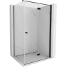 Mexen Mist-F cabine de douche pliante droite 105 x 80 cm, transparent, noir - 8A6T-105-080-70-00-P