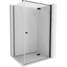 Mexen Mist-F cabine de douche pliante droite 75 x 90 cm, transparent, noir - 8A6T-075-090-70-00-P
