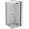 Mexen Mist-F cabine de douche pliante droite 95 x 95 cm, transparent, noir - 8A6T-095-095-70-00-P