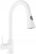 Mexen Elia robinet de cuisine, Blanc moucheté - 670101-26