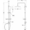 Mexen T22 colonne de douche, chrom - 798222293-00