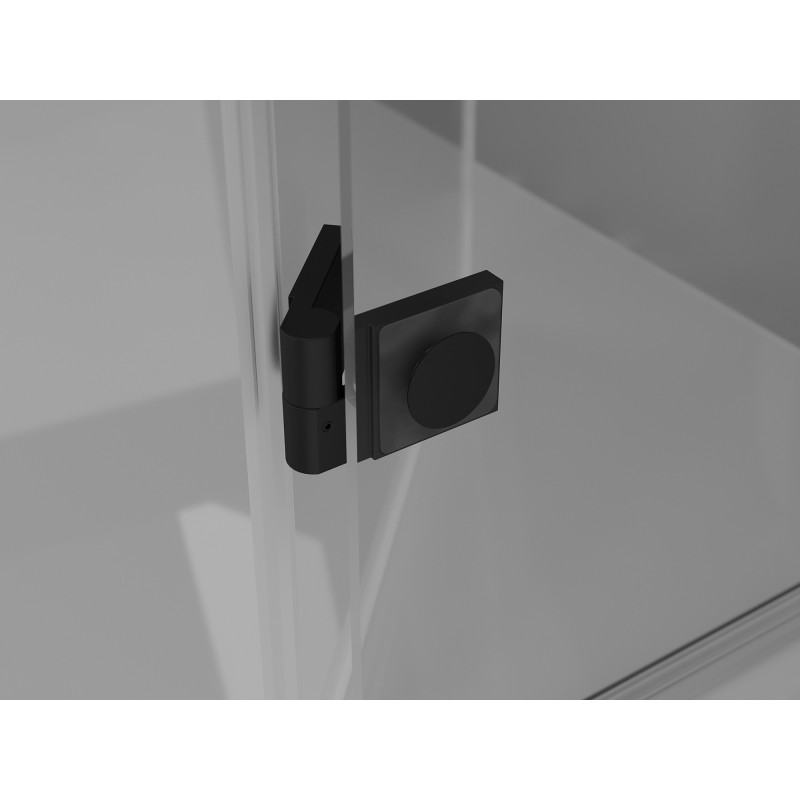 Mexen Mist-F cabine de douche pliante gauche 70 x 90 cm, cadre noir, noir - 8A6T-070-090-70-70-L