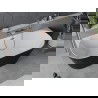 Mexen Oval Slim baignoire autoportante adossée 170 x 80 cm, blanc/noir, trop-plein cuivre brossé - 52661708075-65