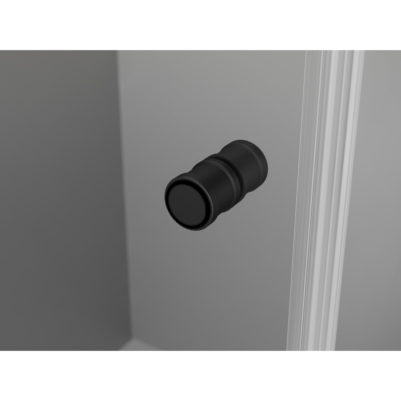 Mexen Mist-F cabine de douche pliante gauche 85 x 100 cm, cadre noir, noir - 8A6T-085-100-70-70-L