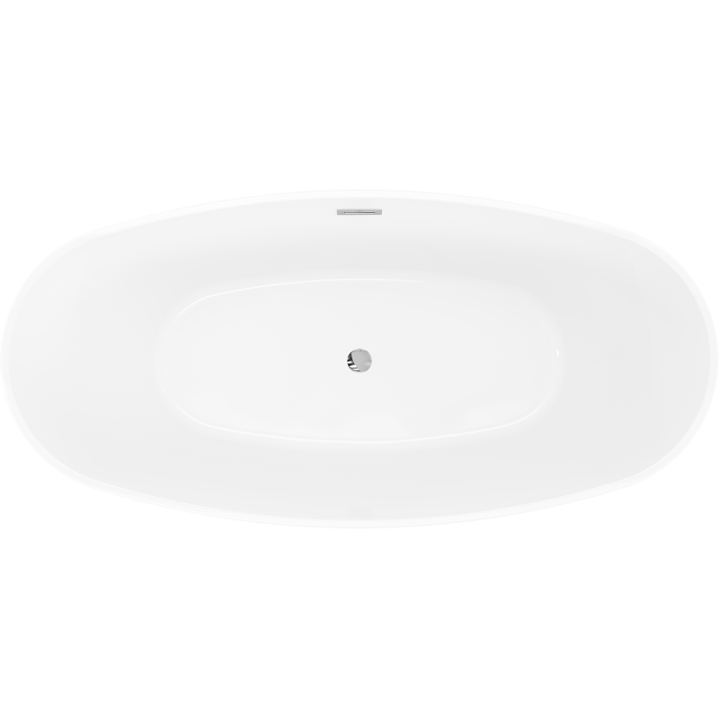 Mexen Olea baignoire autoportante modèle 170 x 80 cm, blanche, trop-plein chromé - 52821708000-01
