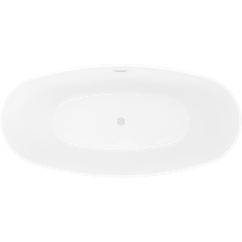 Mexen Olea baignoire autoportante motif 170 x 80 cm, blanche, trop-plein blanc - 52821708000-20