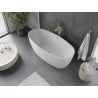 Baignoire autoportante Mexen Olea modèle 170 x 80 cm, blanche, trop-plein doré - 52821708000-50