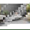 Mexen Olea baignoire autoportante motif 170 x 80 cm, blanc, trop-plein or rose - 52821708000-60
