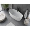 Mexen Olea baignoire autoportante motif 170 x 80 cm, blanche, trop-plein noir - 52821708000-70