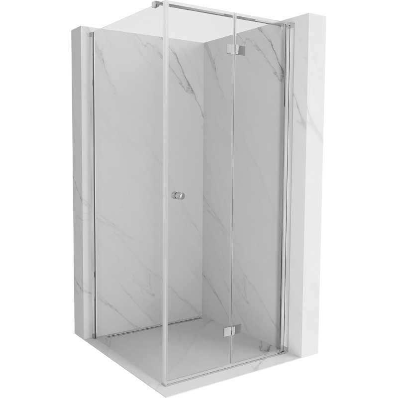 Mexen Mist-F cabine de douche pliante droite 110 x 110 cm, transparent, chrome - 8A6T-110-110-01-00-P