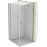 Mexen Mist-F T cabine de douche pliable droite 110 x 110 cm, transparent, dorée - 8A6T-110-110-50-00-P