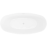 Mexen Olea baignoire autoportante motif 170 x 80 cm, blanc/noir, trop-plein blanc - 52821708075-20