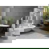 Mexen Olea baignoire autoportante motif 170 x 80 cm, blanc/noir, trop-plein blanc - 52821708075-20