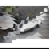Mexen Olea baignoire autoportante motif 170 x 80 cm, blanc/noir, trop-plein doré - 52821708075-50