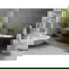 Mexen Olea baignoire autoportante design 170 x 80 cm, blanc/noir, trop-plein noir - 52821708075-70