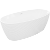 Baignoire îlot Mexen Lira modèle 170 x 80 cm, blanche, trop-plein blanc - 52831708000-20