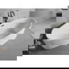 Mexen Lira baignoire autoportante motif 170 x 80 cm, blanche, trop-plein noir - 52831708000-70
