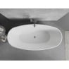 Mexen Lira baignoire autoportante motif 170 x 80 cm, blanche, trop-plein gun metal - 52831708000-95