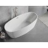 Mexen Lira baignoire autoportante motif 170 x 80 cm, blanc, trop-plein nickel brossé - 52831708000-97