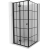 Mexen Mist-F T cabine de douche pliante gauche 110 x 110 cm, grille noire, noir - 8A6T-110-110-70-77-L
