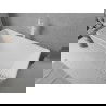 Mexen Nila bain autoportante cannelée 170 x 75 cm, blanc, trop-plein blanc - 52841708000-20