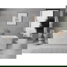 Mexen Nila baignoire autoportante rainurée 170 x 75 cm, blanche, trop-plein gun metal - 52841708000-95
