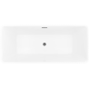 Mexen Nila baignoire autoportante rainurée 170 x 75 cm, blanche, trop-plein gun metal - 52841708000-95