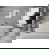 Mexen Nila baignoire autonome cannelée 170 x 75 cm, blanche, trop-plein nickel brossé - 52841708000-97